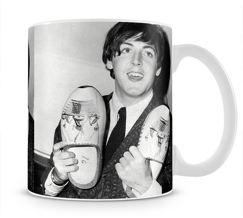 Paul McCartney with a pair of clogs Mug - Canvas Art Rocks - 1