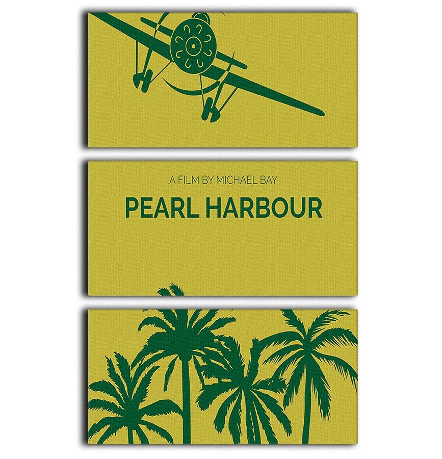 Pearl Habour Minimal Movie 3 Split Panel Canvas Print - Canvas Art Rocks - 1