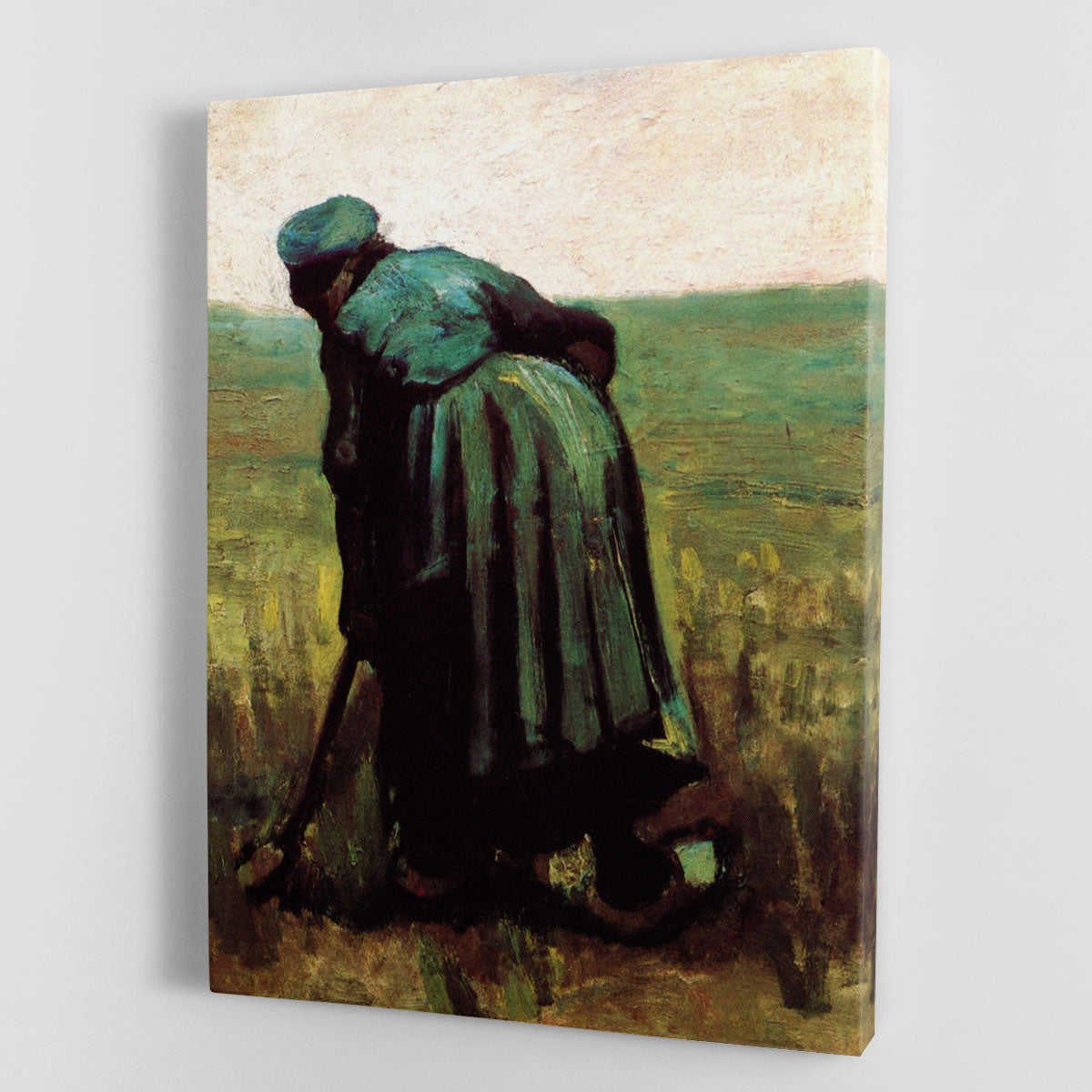 Peasant Woman Digging by Van Gogh Canvas Print or Poster - Canvas Art Rocks - 1