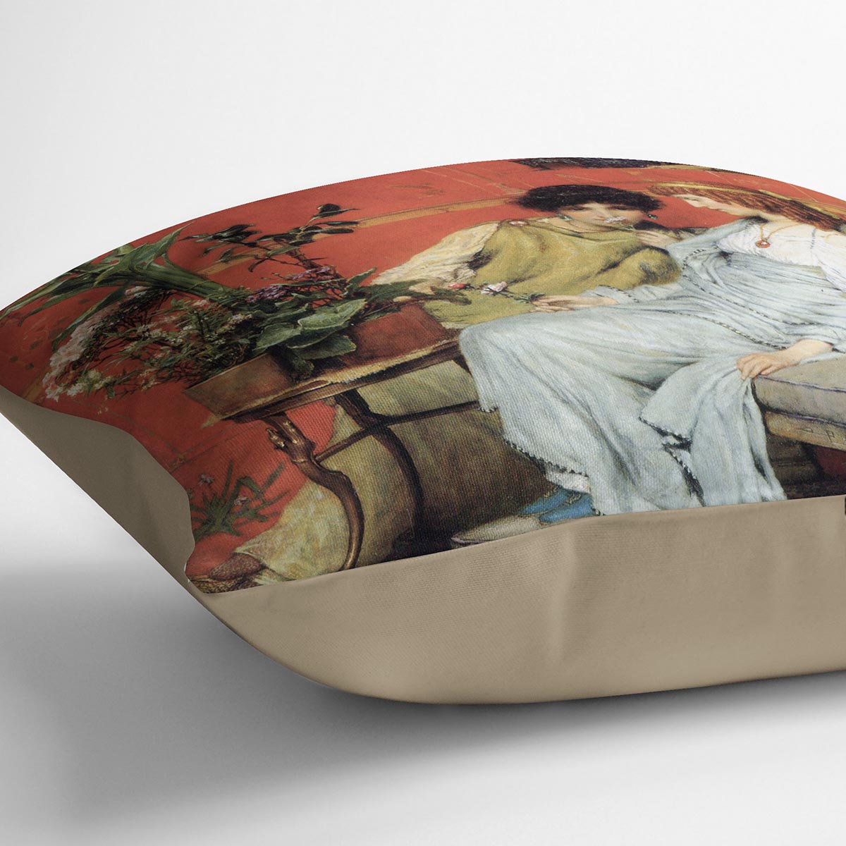 Penetralia by Alma Tadema Cushion - Canvas Art Rocks - 2