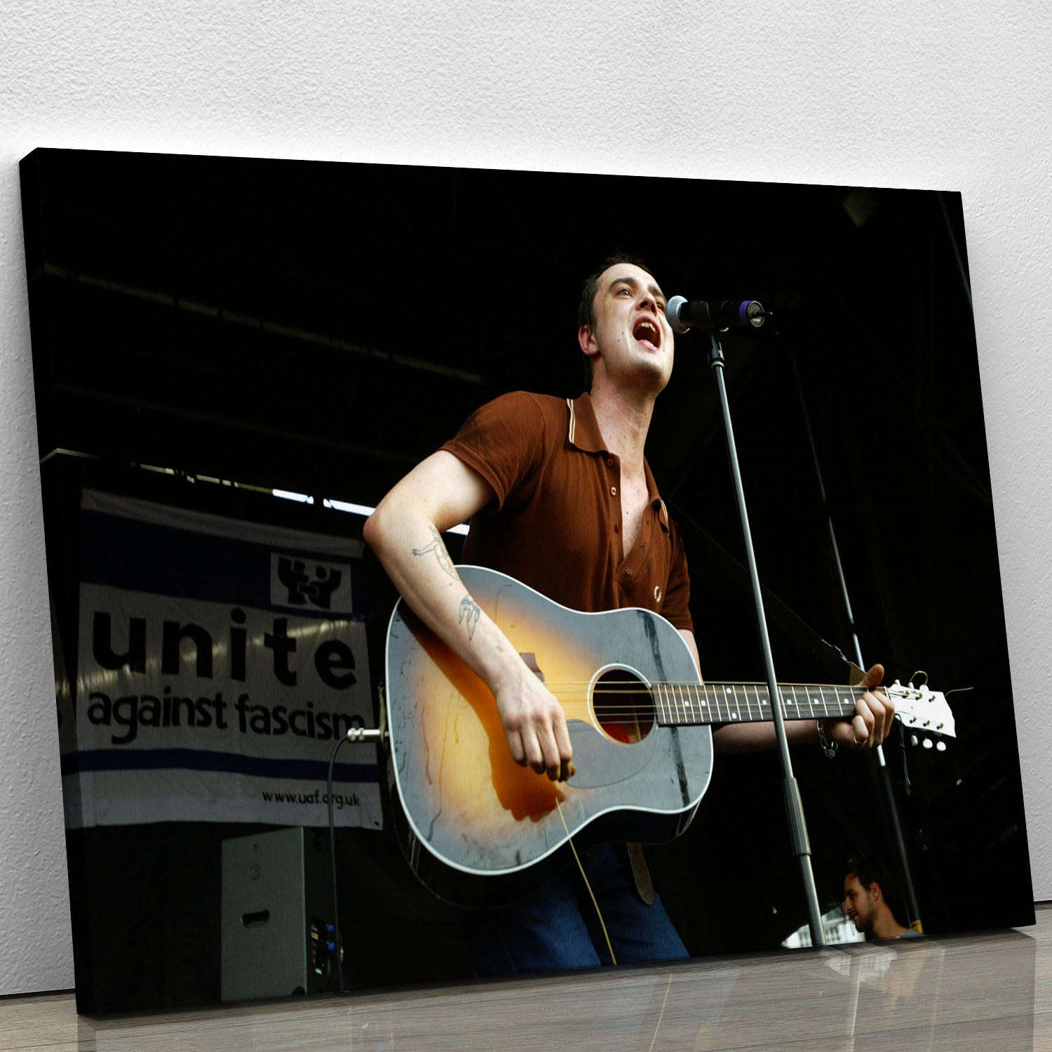 Pete Doherty on stage 2005 Canvas Print or Poster