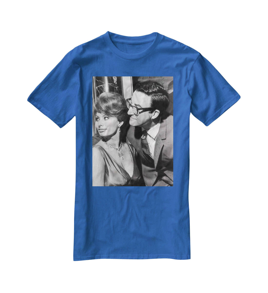 Peter Sellers with actress Sophie Loren T-Shirt - Canvas Art Rocks - 2