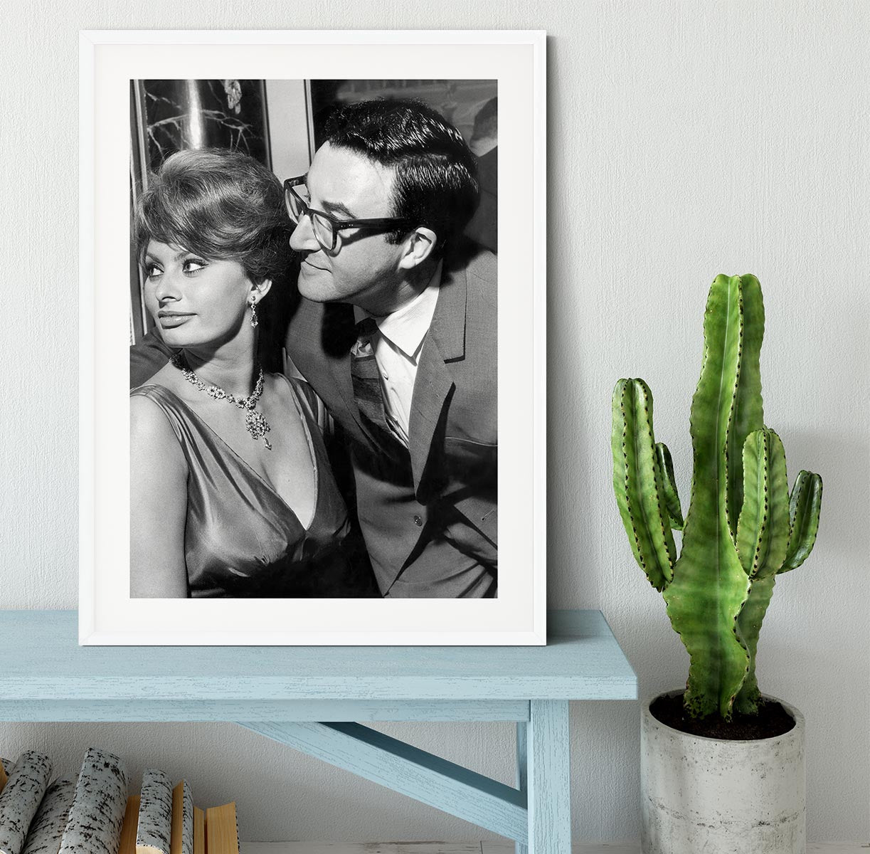 Peter Sellers with actress Sophie Loren Framed Print - Canvas Art Rocks - 5