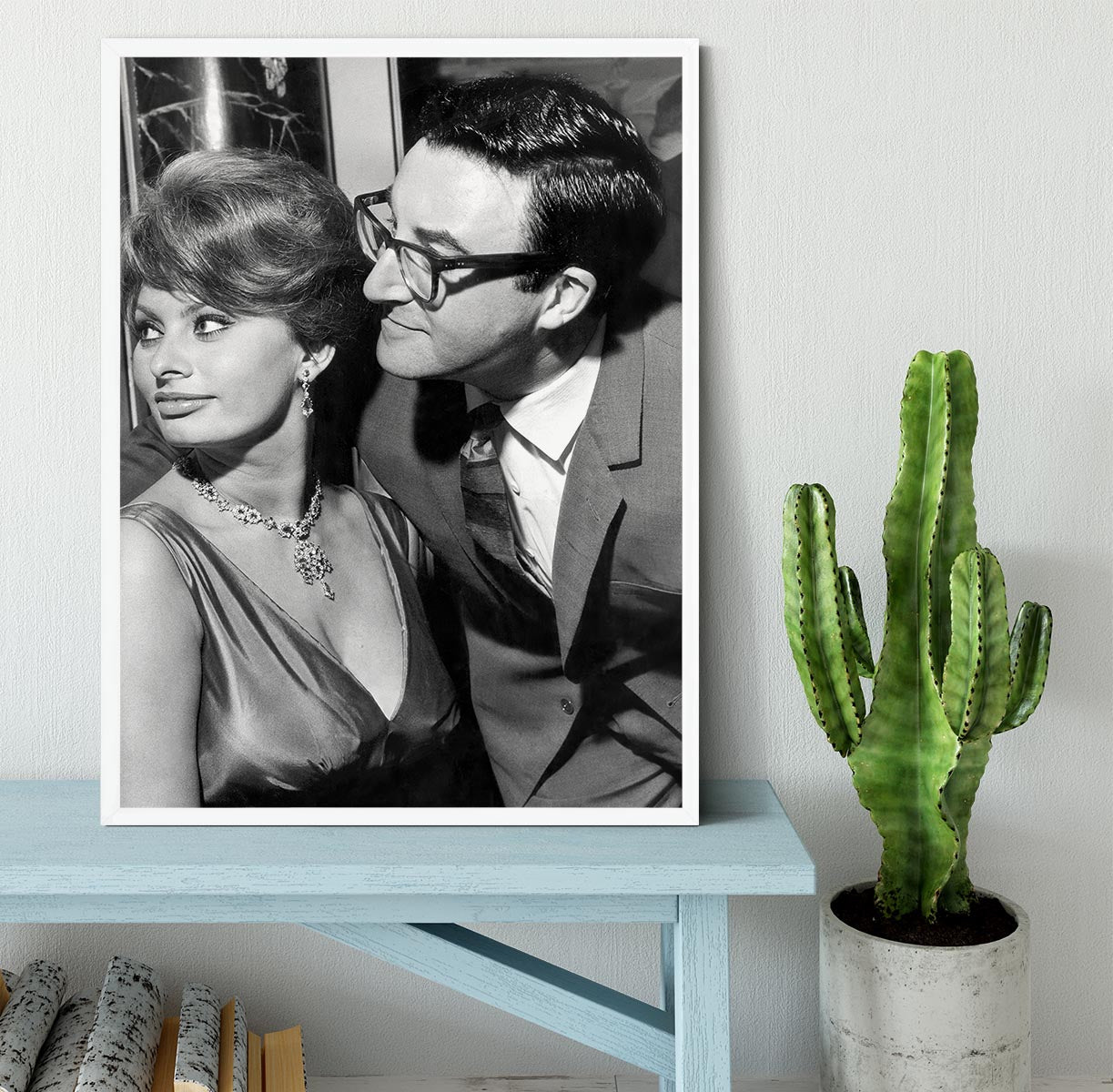 Peter Sellers with actress Sophie Loren Framed Print - Canvas Art Rocks -6