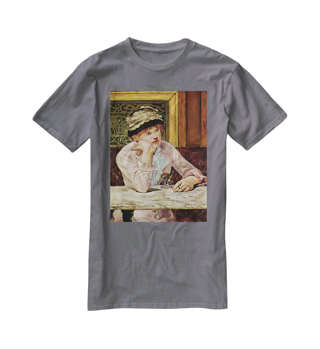 Pflaume by Manet T-Shirt - Canvas Art Rocks - 3