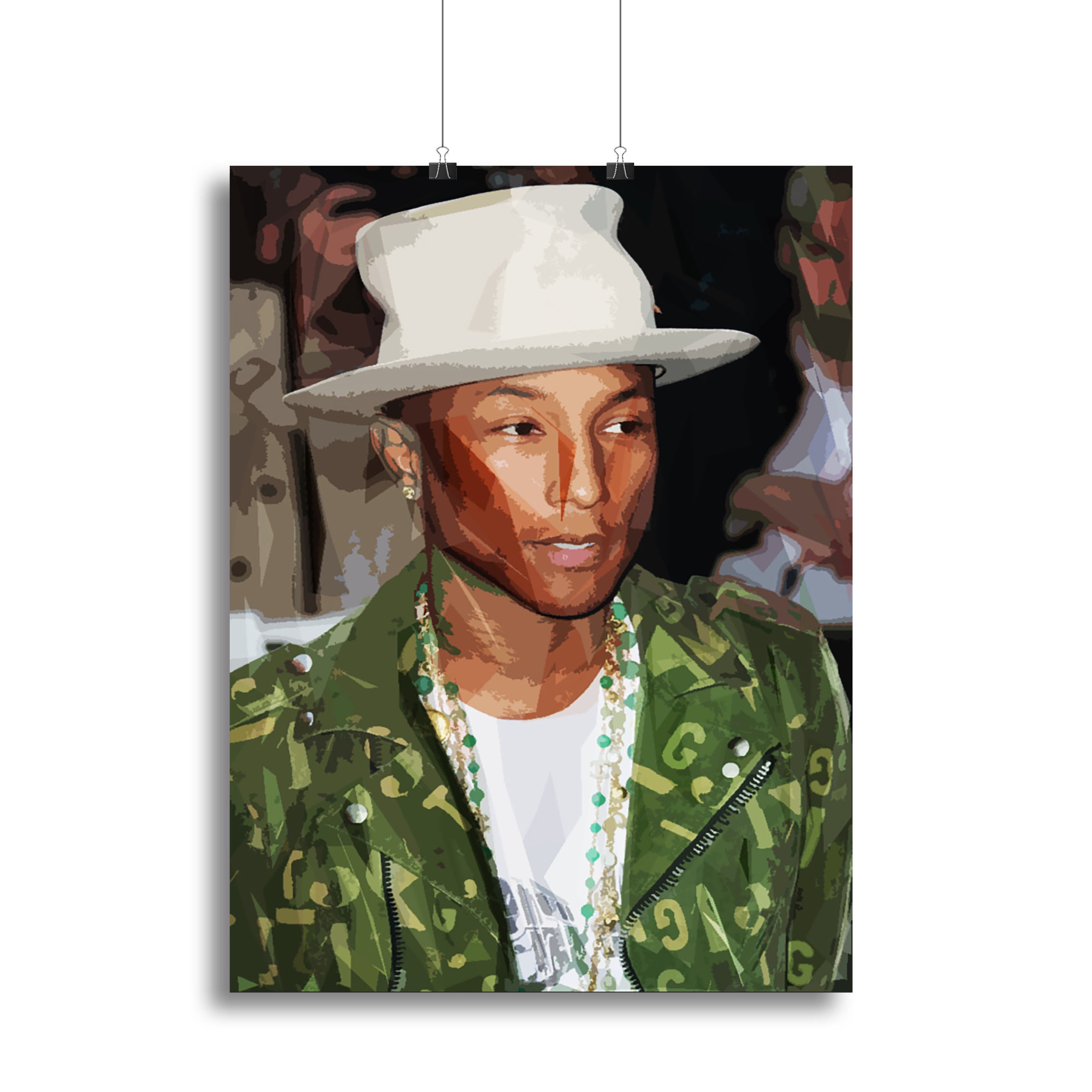 Pharrell Williams Pop Art Canvas Print or Poster - Canvas Art Rocks - 2