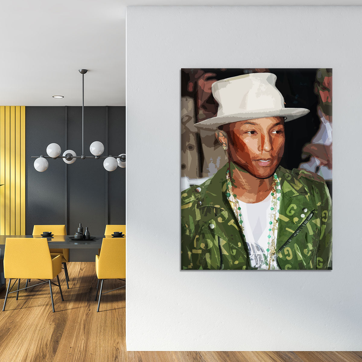 Pharrell Williams Pop Art Canvas Print or Poster - Canvas Art Rocks - 4
