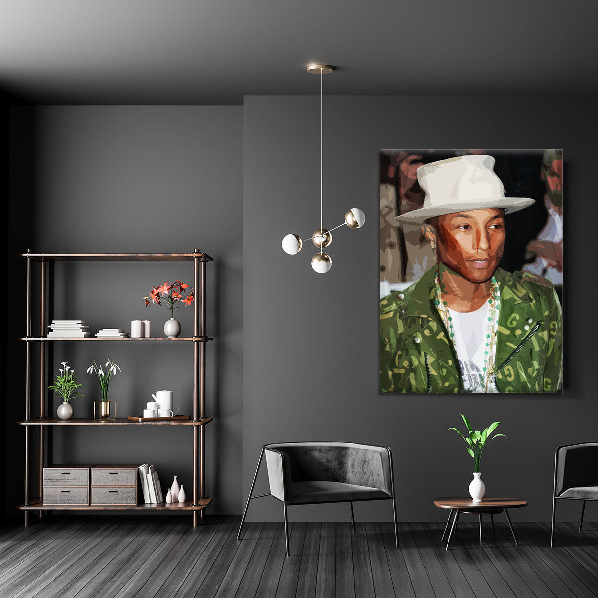 Pharrell Williams Pop Art Canvas Print or Poster - Canvas Art Rocks - 5