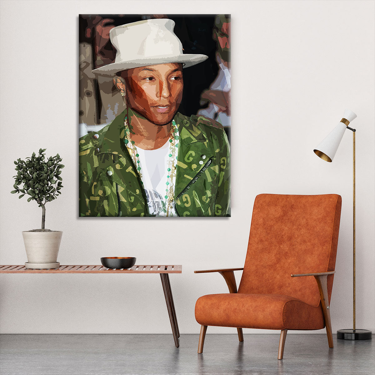 Pharrell Williams Pop Art Canvas Print or Poster - Canvas Art Rocks - 6