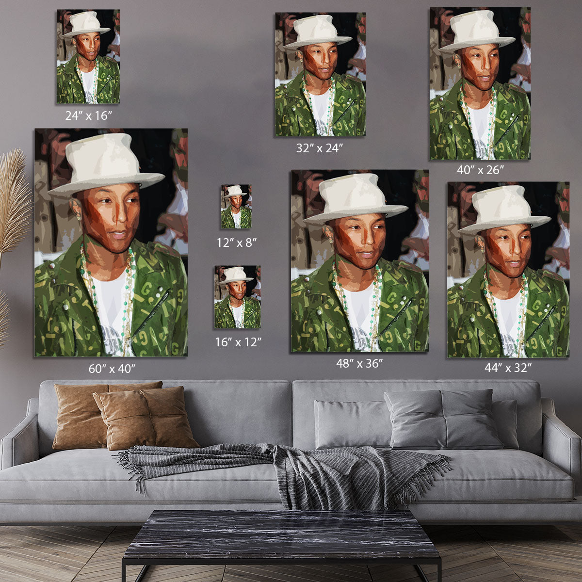 Pharrell Williams Pop Art Canvas Print or Poster - Canvas Art Rocks - 7