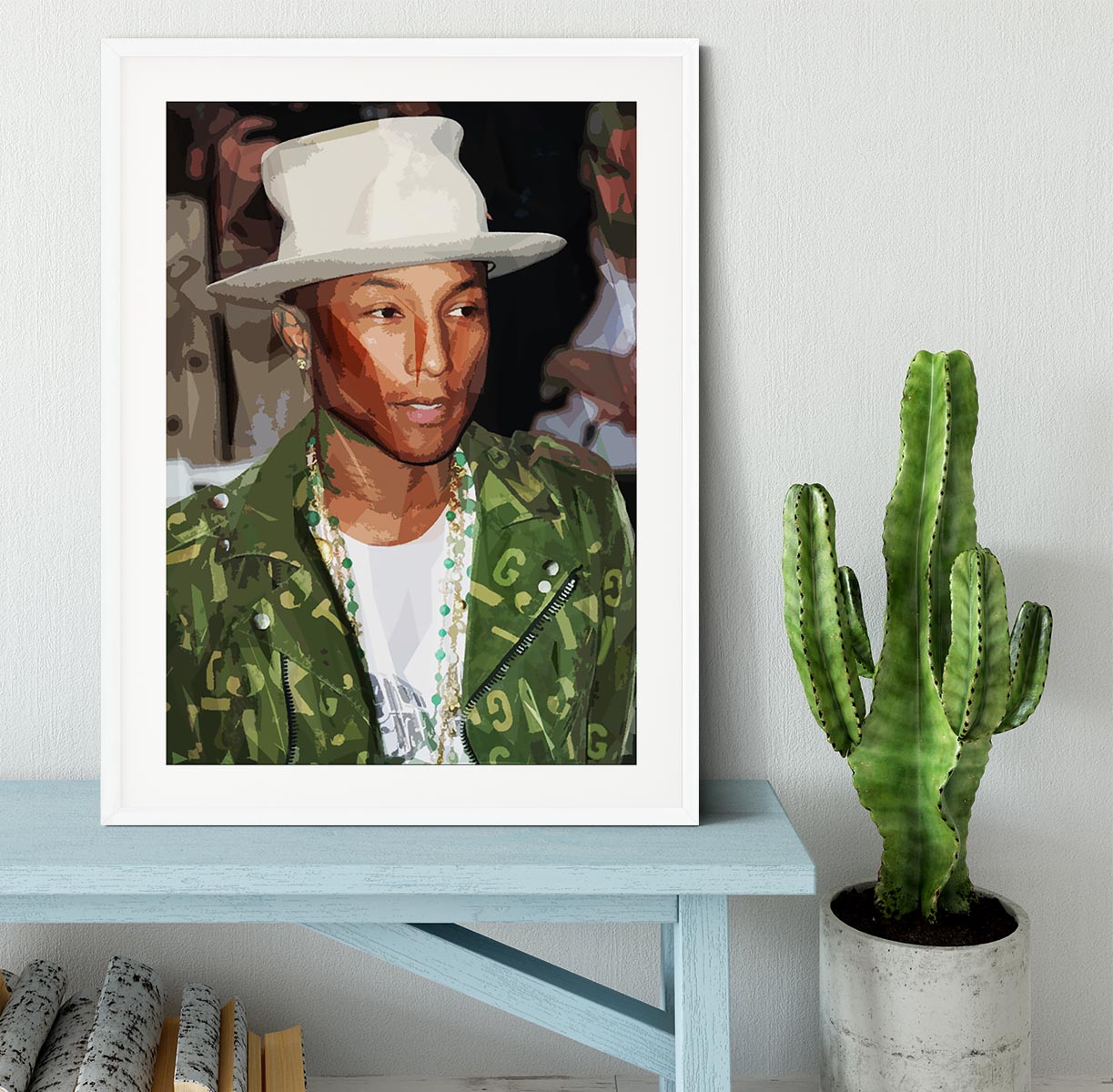 Pharrell Williams Pop Art Framed Print - Canvas Art Rocks - 5