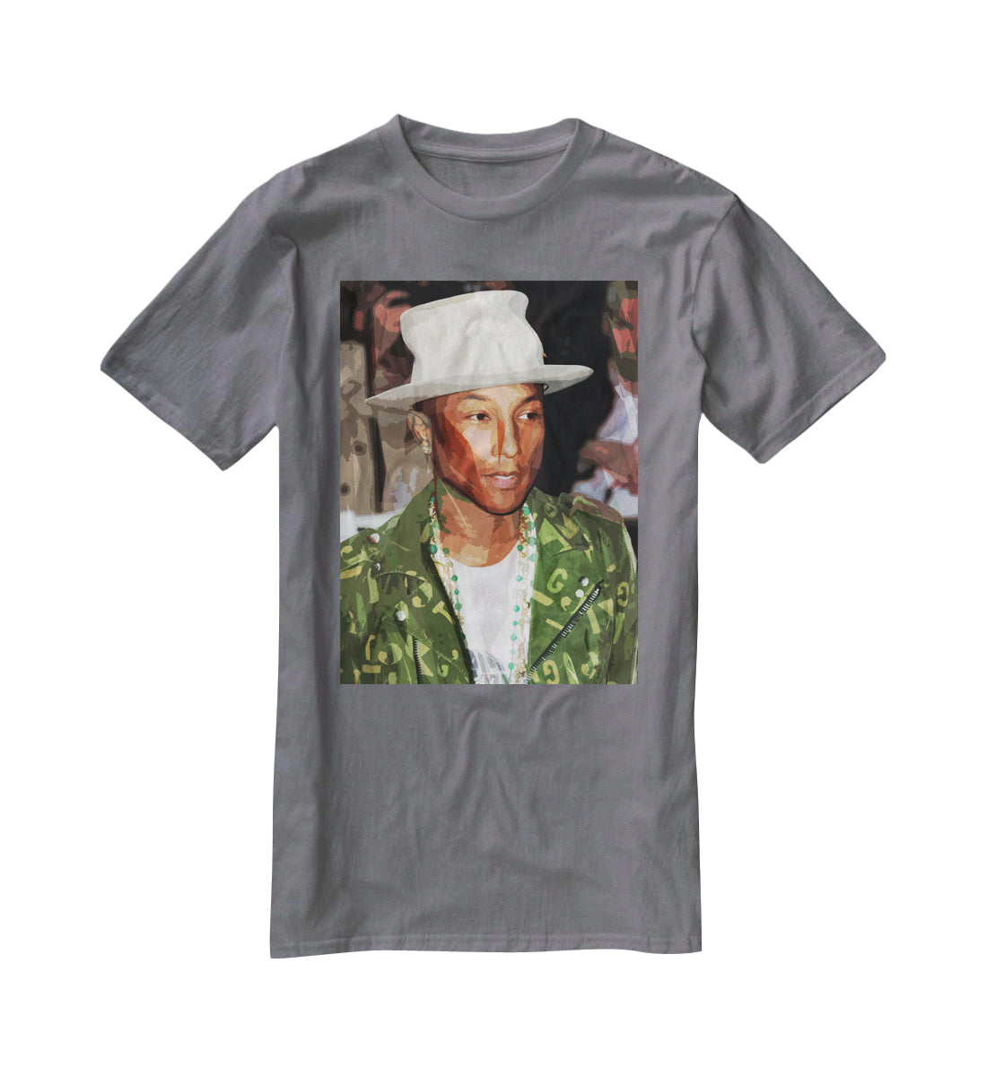 Pharrell Williams Pop Art T-Shirt - Canvas Art Rocks - 3