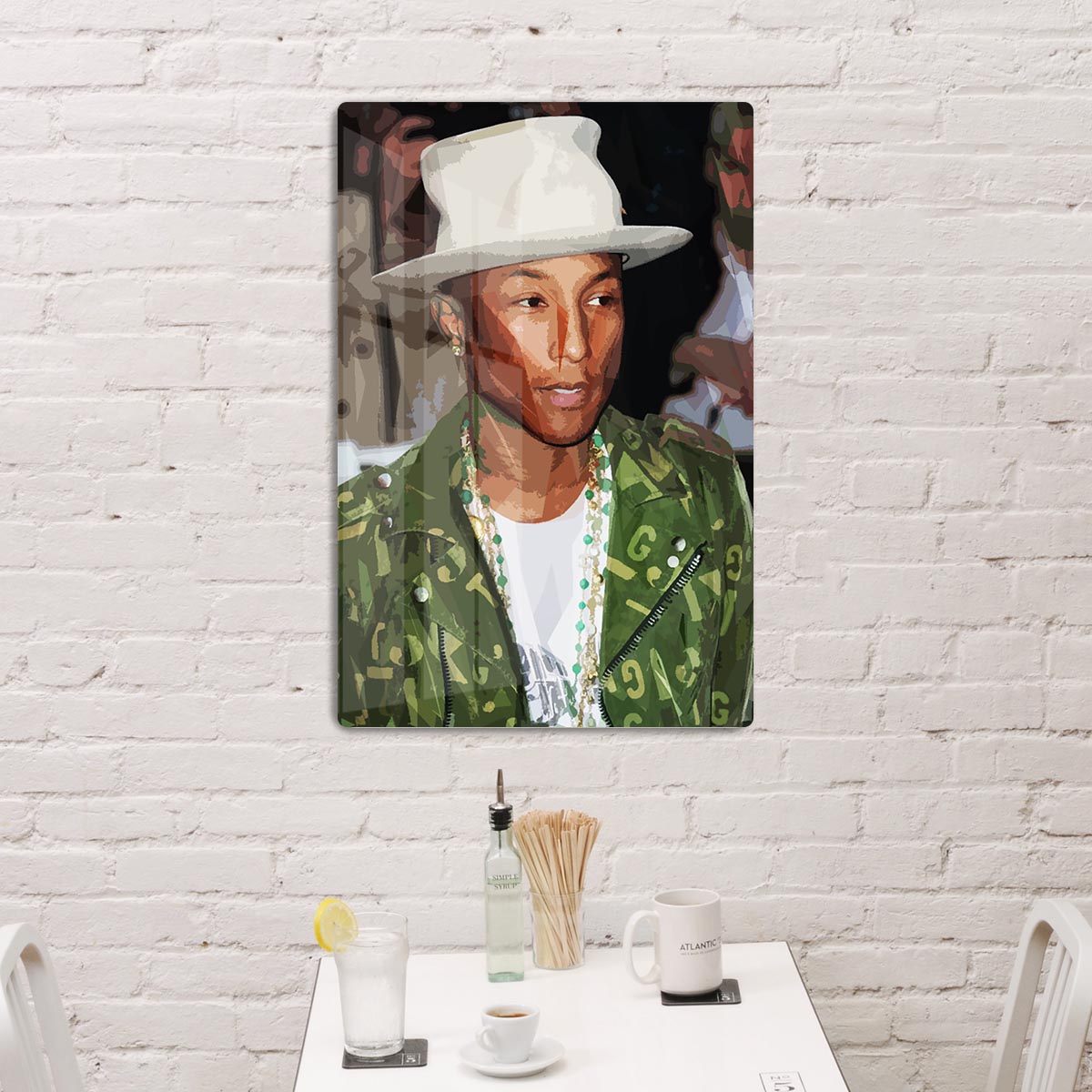 Pharrell Williams Pop Art HD Metal Print