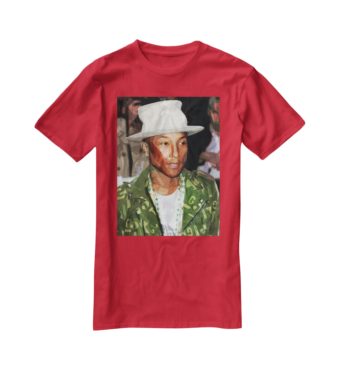 Pharrell Williams Pop Art T-Shirt - Canvas Art Rocks - 4