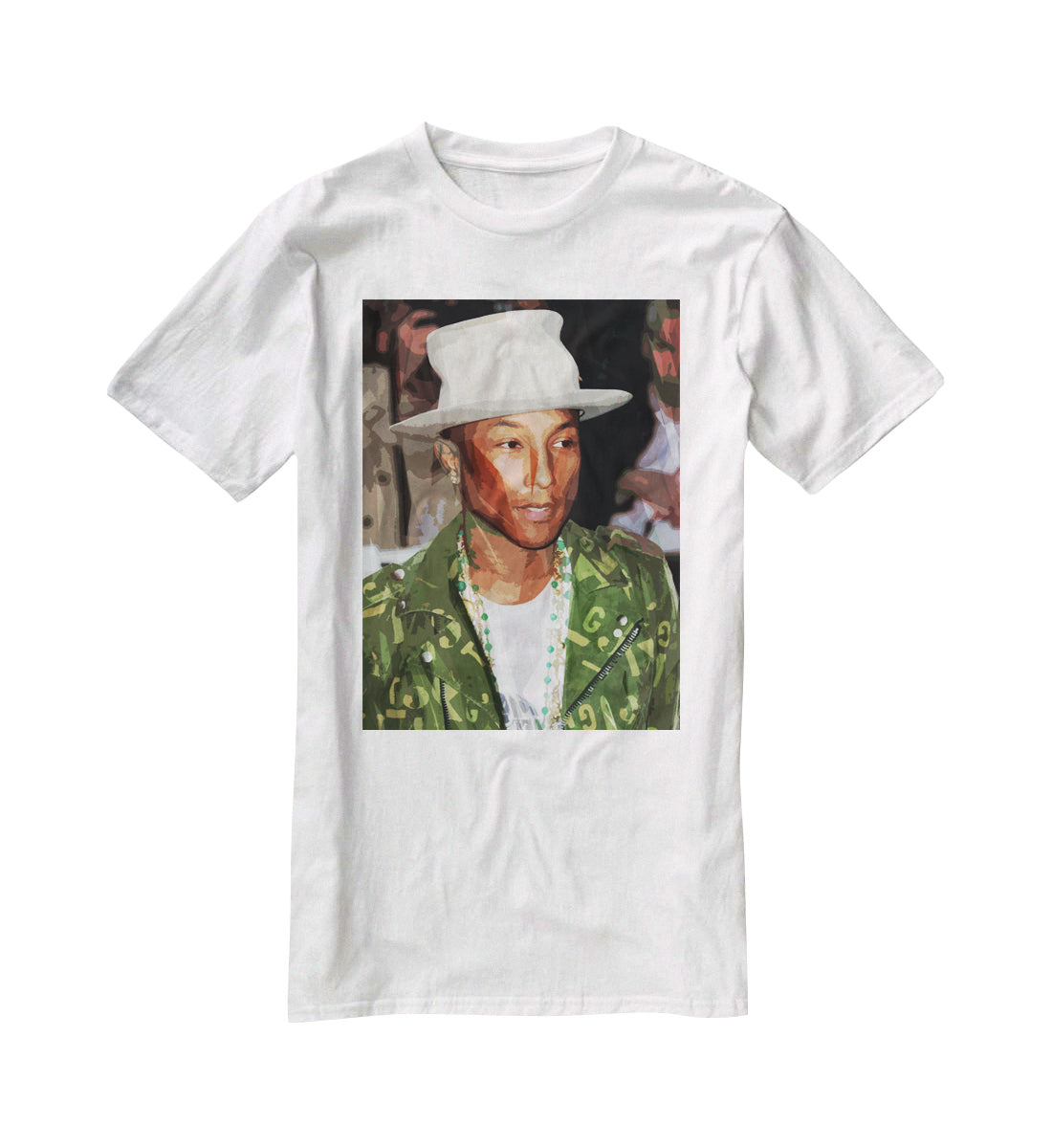 Pharrell Williams Pop Art T-Shirt - Canvas Art Rocks - 5