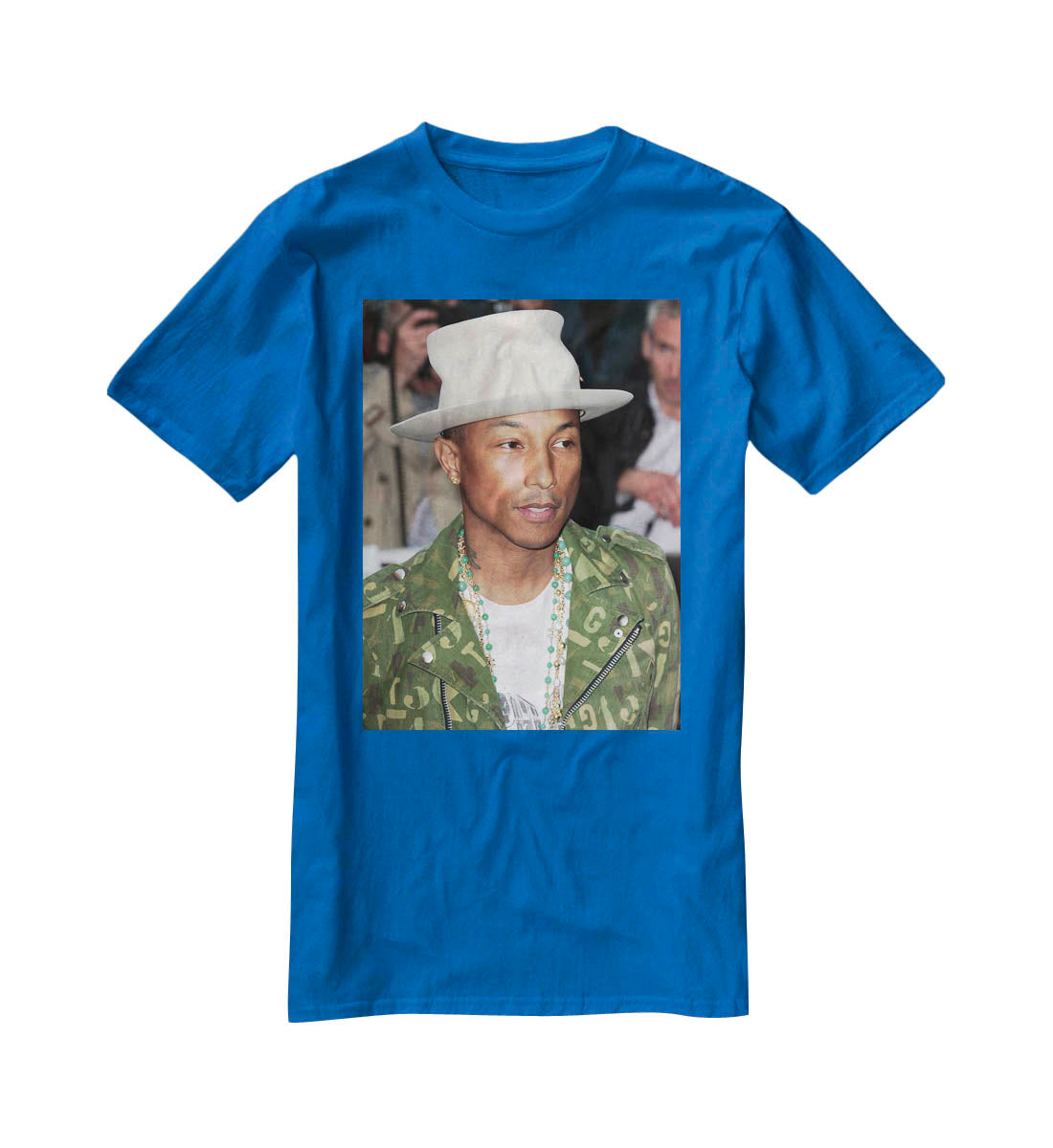 Pharrell Williams in a hat T-Shirt - Canvas Art Rocks - 2
