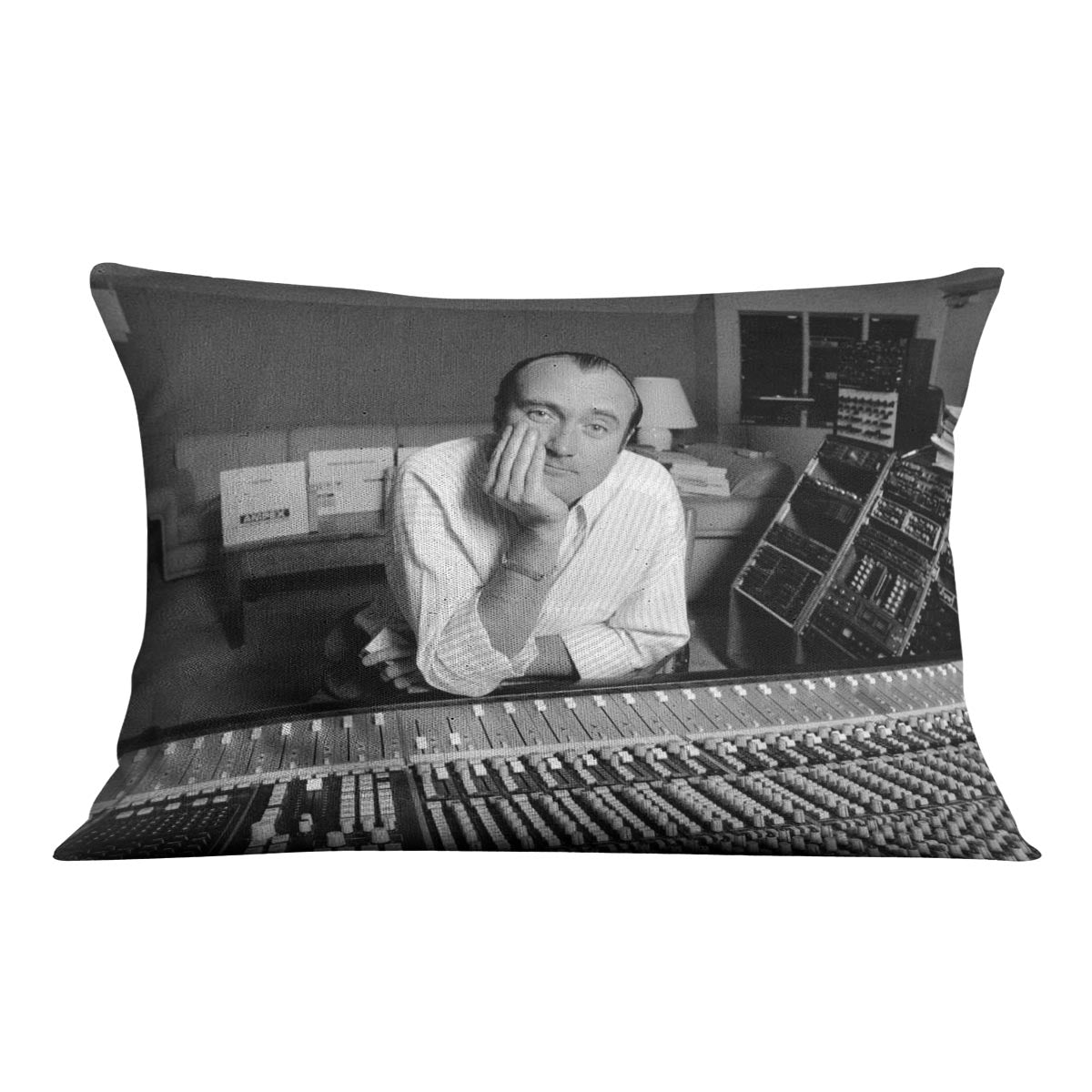 Phil Collins in the studio Cushion