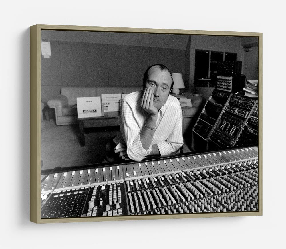 Phil Collins in the studio HD Metal Print - Canvas Art Rocks - 8