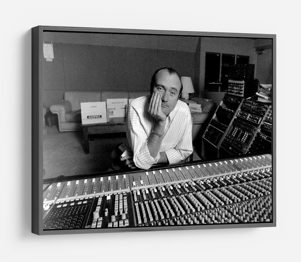 Phil Collins in the studio HD Metal Print - Canvas Art Rocks - 9