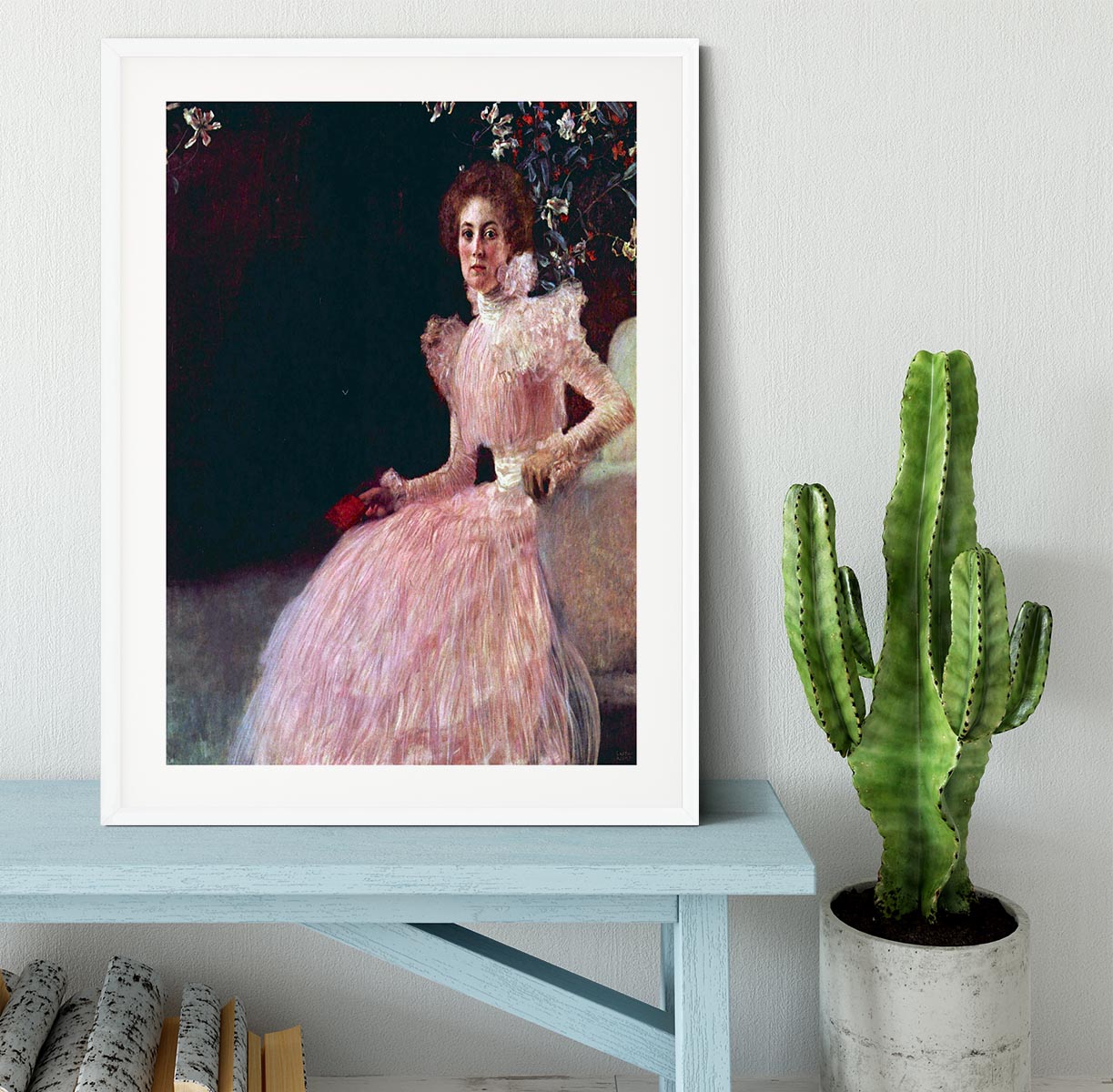 Picture of Sonja Knips by Klimt Framed Print - Canvas Art Rocks - 5