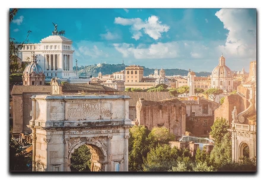 Picturesque View of the Roman Forum Canvas Print or Poster  - Canvas Art Rocks - 1