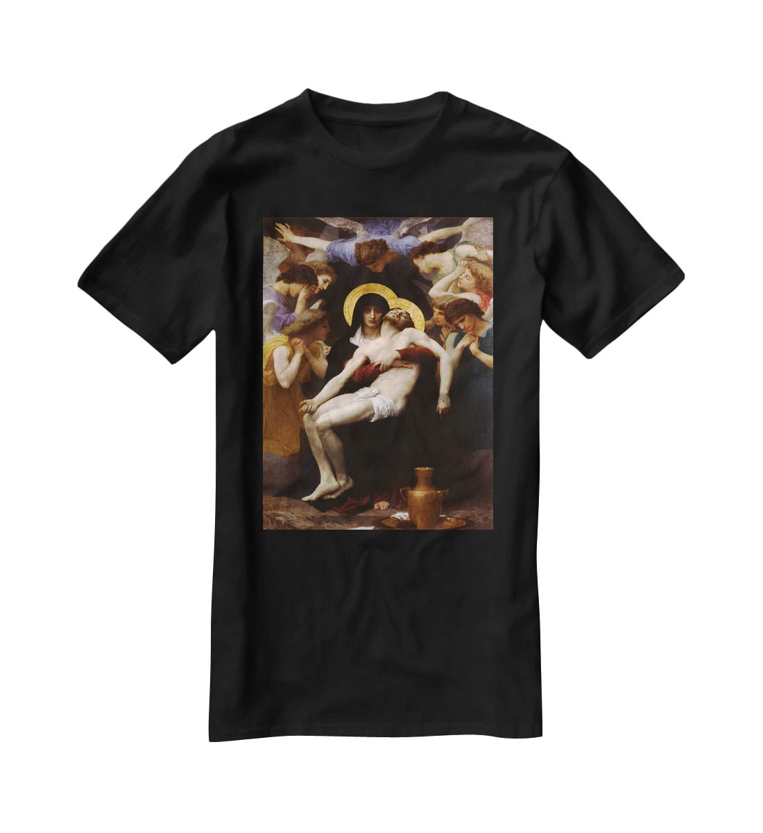Pieta By Bouguereau T-Shirt - Canvas Art Rocks - 1