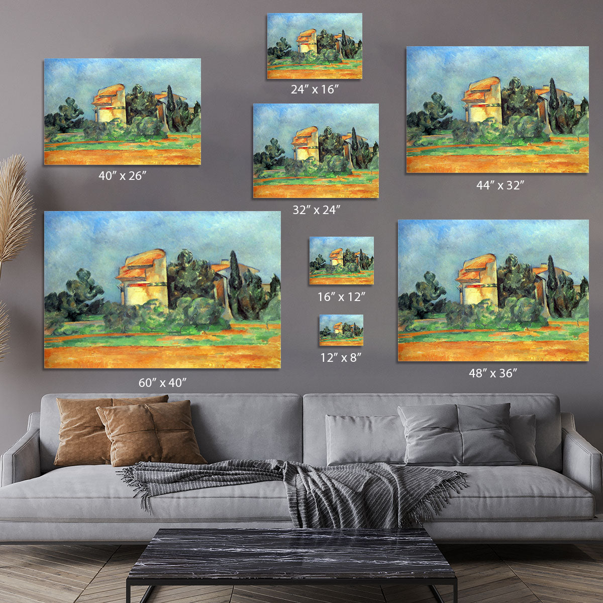 Pigeonry in Bellvue by Cezanne Canvas Print or Poster - Canvas Art Rocks - 7