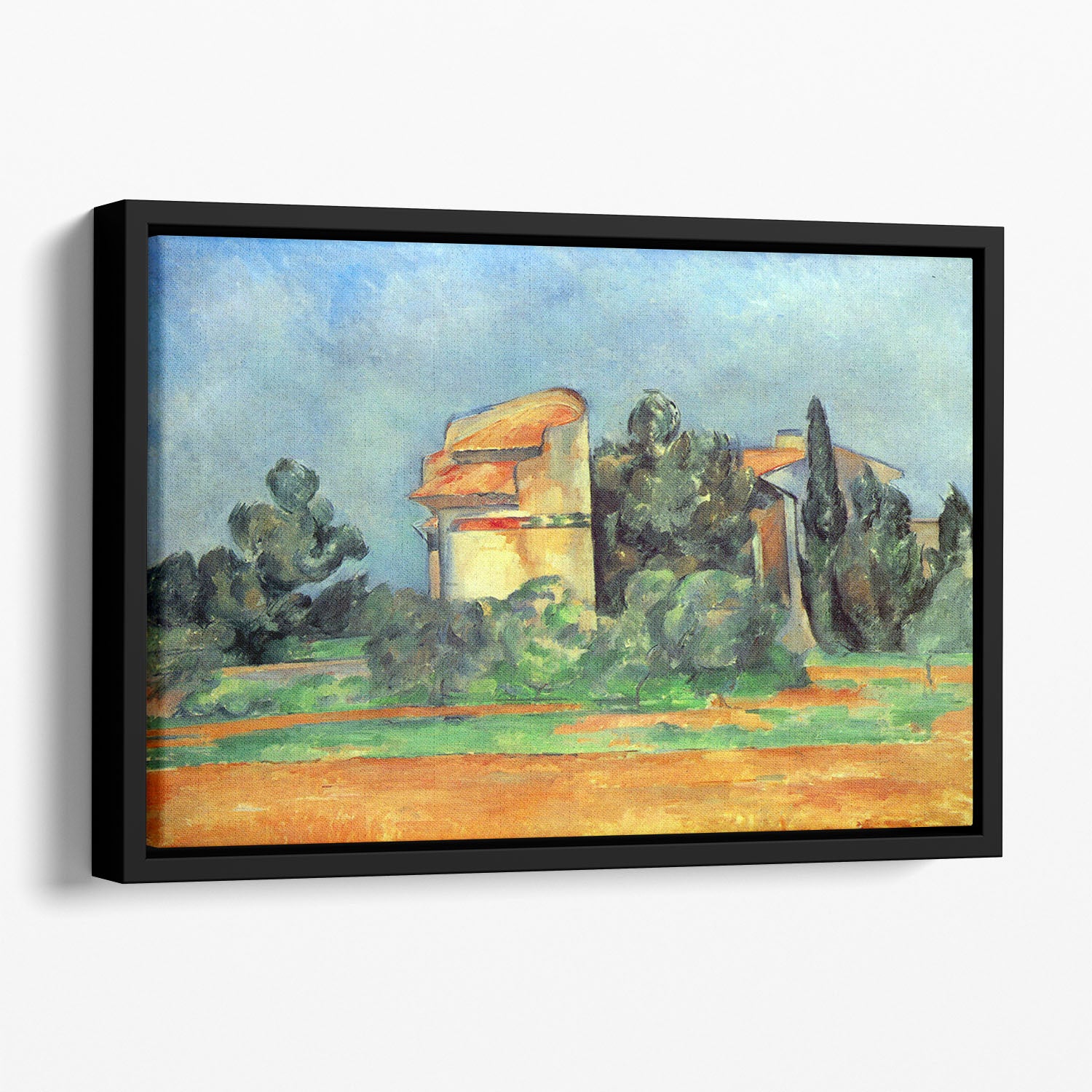 Pigeonry in Bellvue by Cezanne Floating Framed Canvas - Canvas Art Rocks - 1