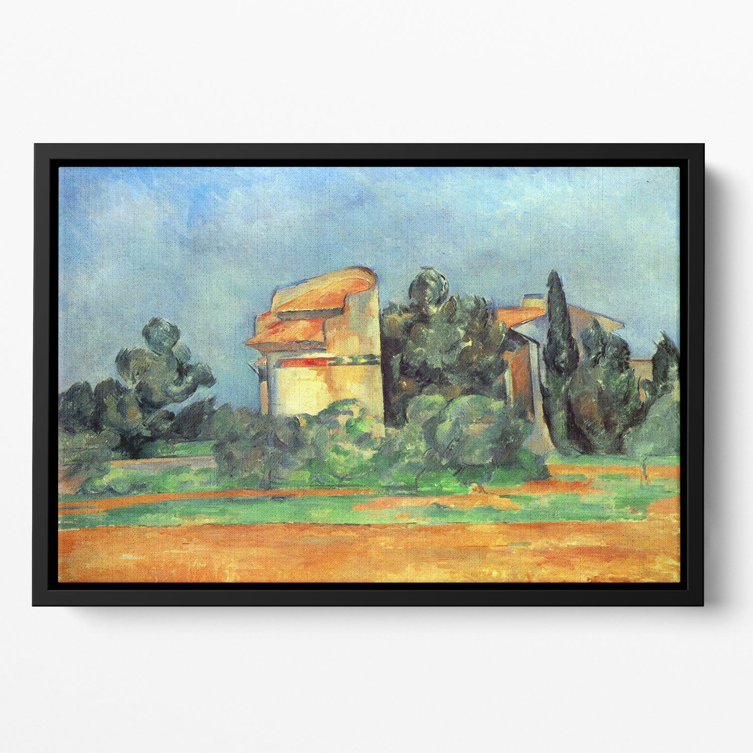 Pigeonry in Bellvue by Cezanne Floating Framed Canvas - Canvas Art Rocks - 2