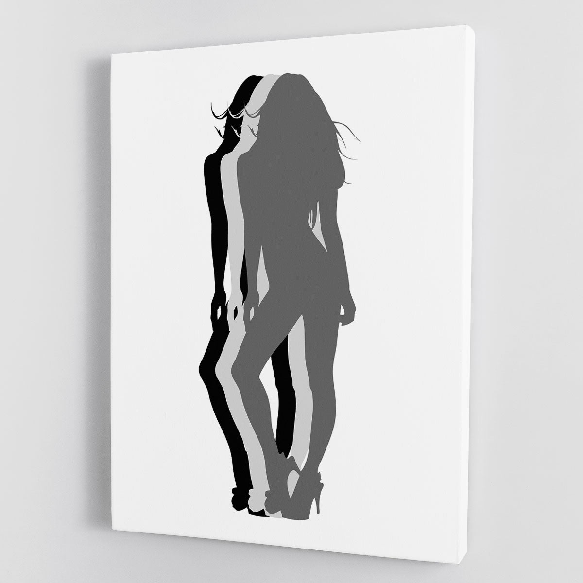 Pin-Up Silhouette Canvas Print or Poster - Canvas Art Rocks - 1