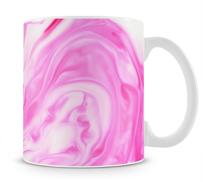 Pink Abstract Swirl Mug - Canvas Art Rocks - 1