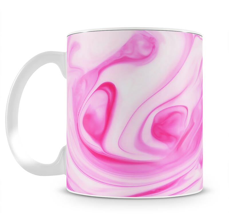 Pink Abstract Swirl Mug - Canvas Art Rocks - 1
