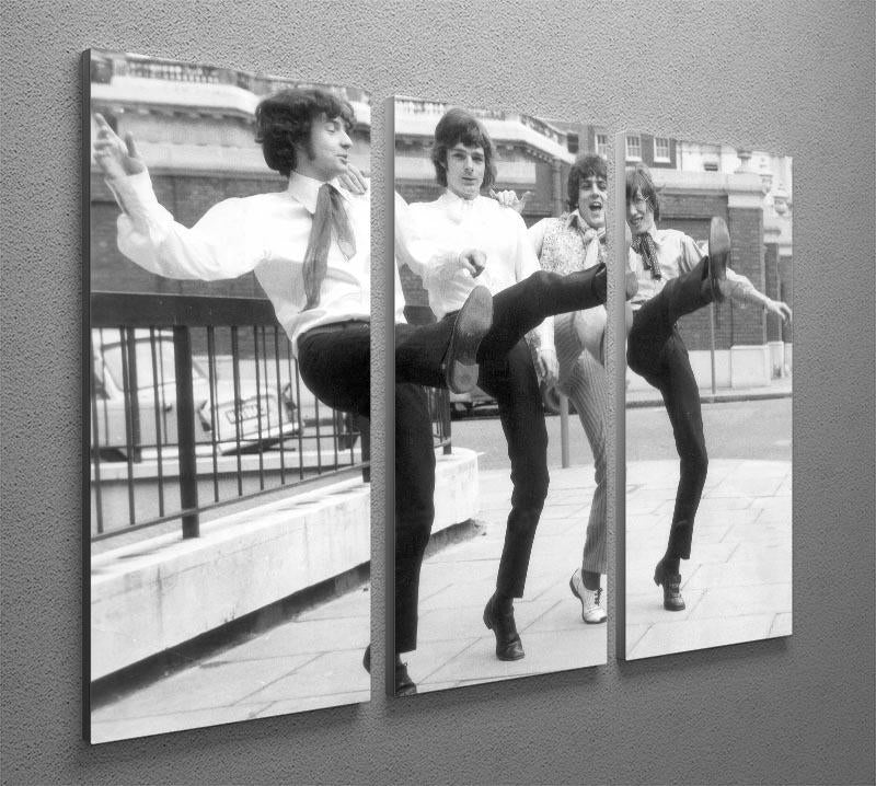 Pink Floyd in 1967 3 Split Panel Canvas Print - Canvas Art Rocks - 2