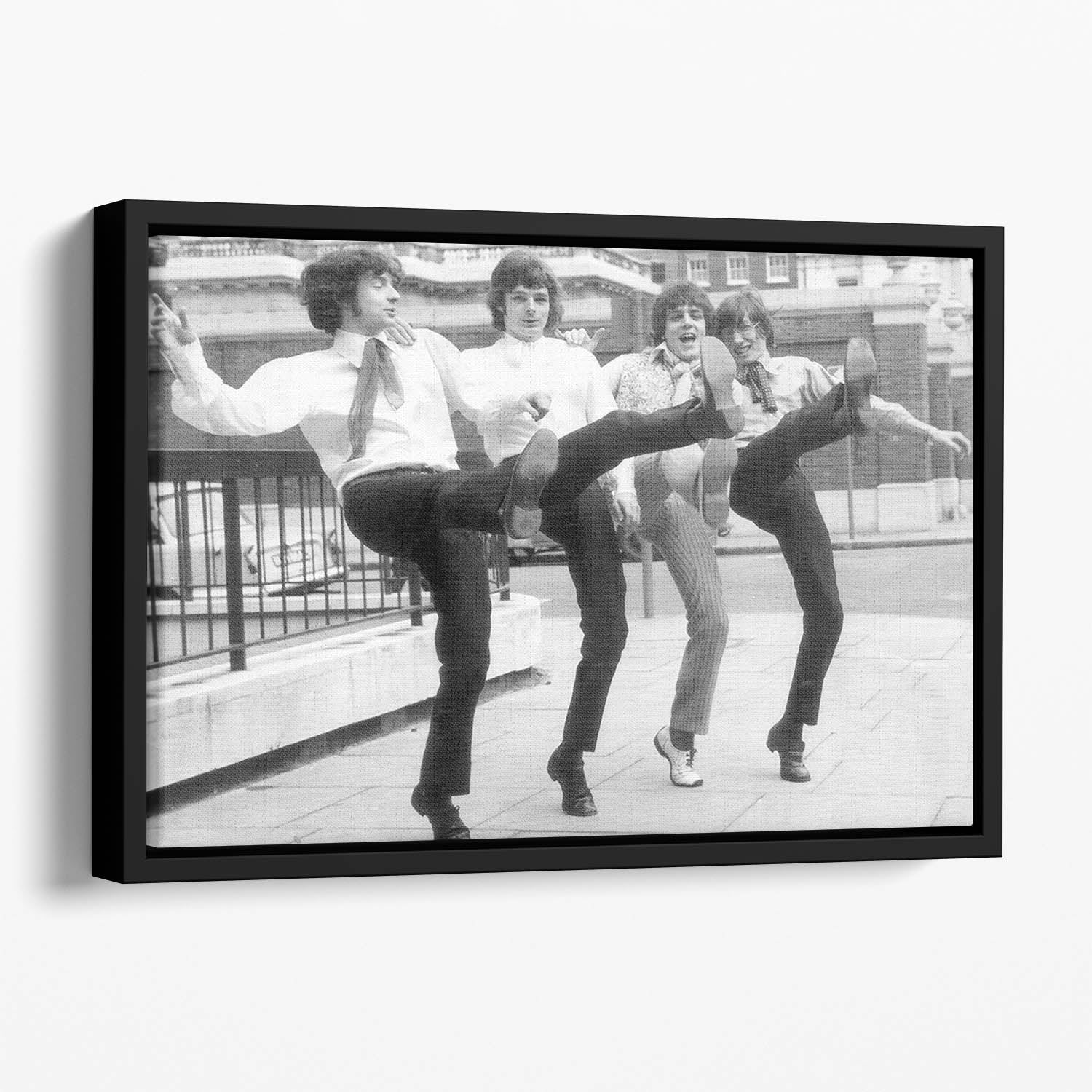 Pink Floyd in 1967 Floating Framed Canvas