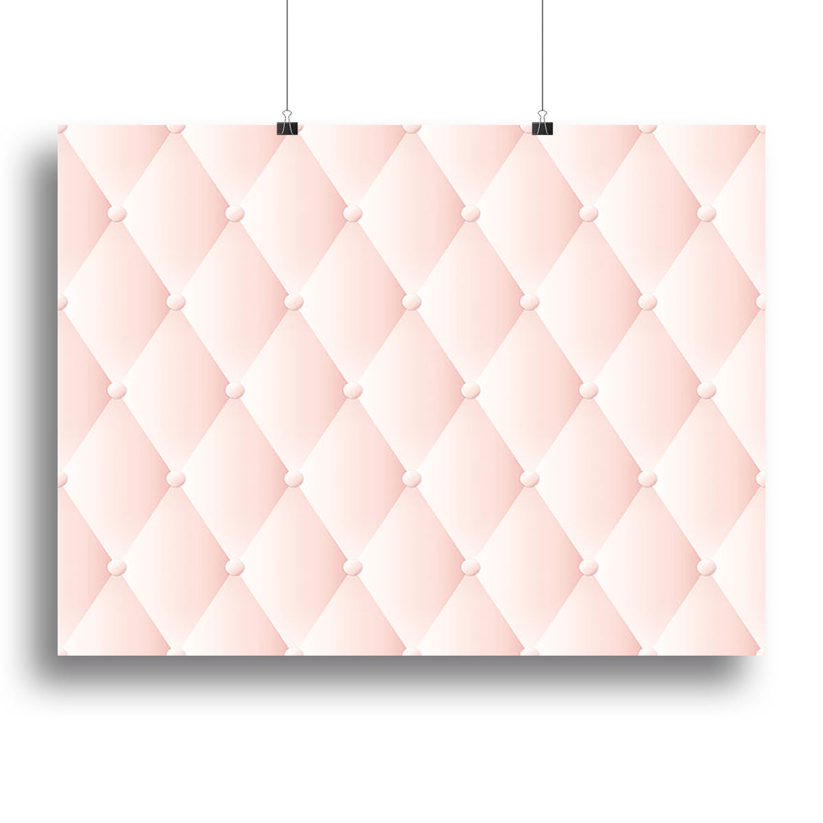 Pink upholstery vector abstract Canvas Print or Poster - Canvas Art Rocks - 2