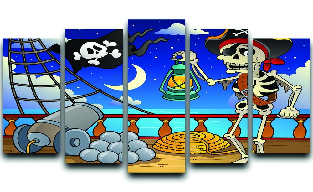 Pirate ship deck theme 6 5 Split Panel Canvas  - Canvas Art Rocks - 1