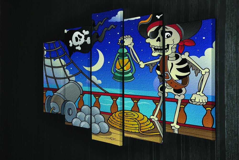 Pirate ship deck theme 6 5 Split Panel Canvas - Canvas Art Rocks - 2