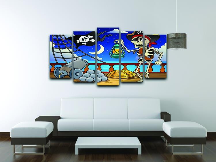 Pirate ship deck theme 6 5 Split Panel Canvas - Canvas Art Rocks - 3