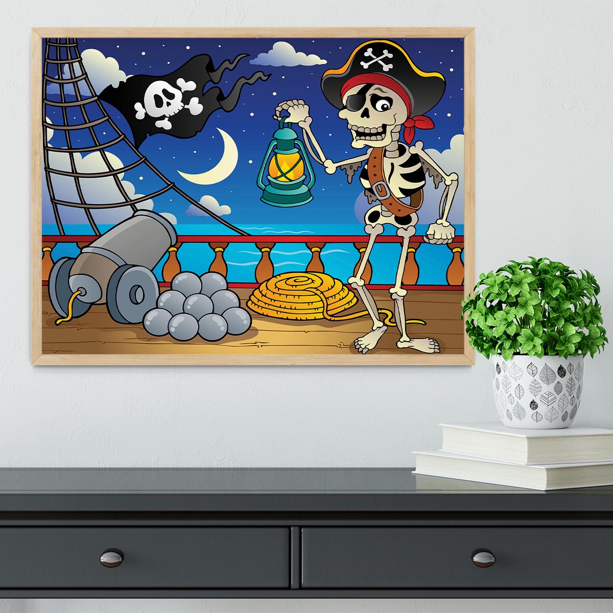 Pirate ship deck theme 6 Framed Print - Canvas Art Rocks - 4