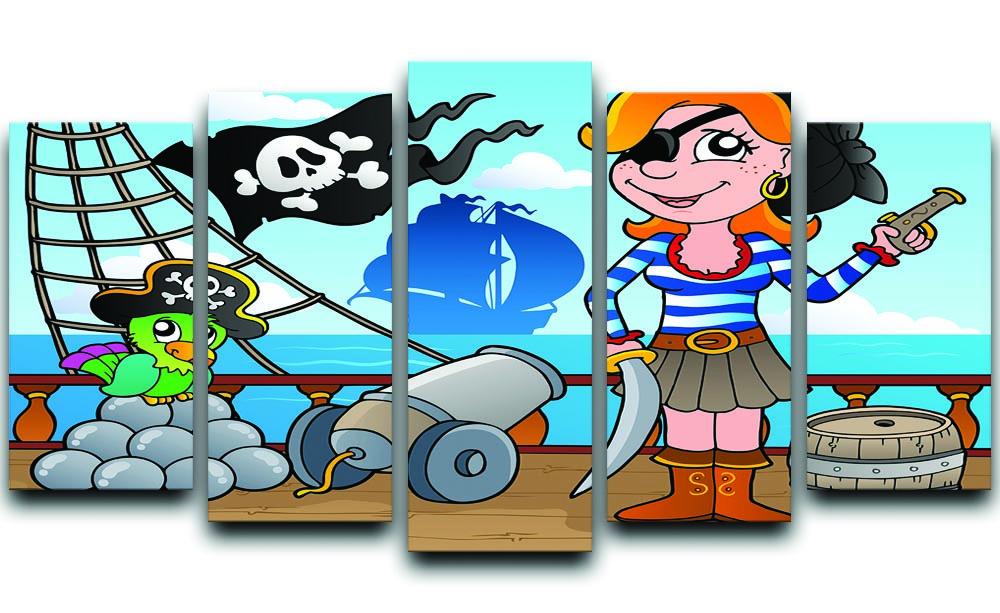 Pirate ship deck theme 8 5 Split Panel Canvas  - Canvas Art Rocks - 1