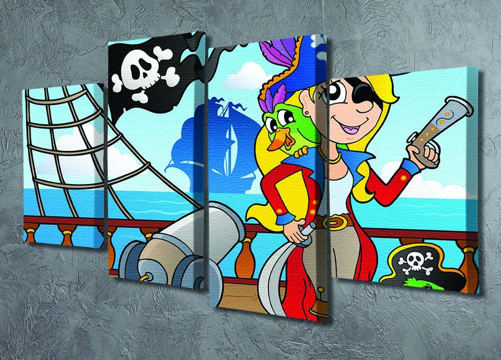 Pirate ship deck theme 9 4 Split Panel Canvas - Canvas Art Rocks - 2