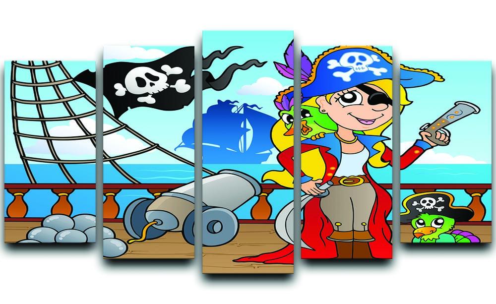 Pirate ship deck theme 9 5 Split Panel Canvas  - Canvas Art Rocks - 1