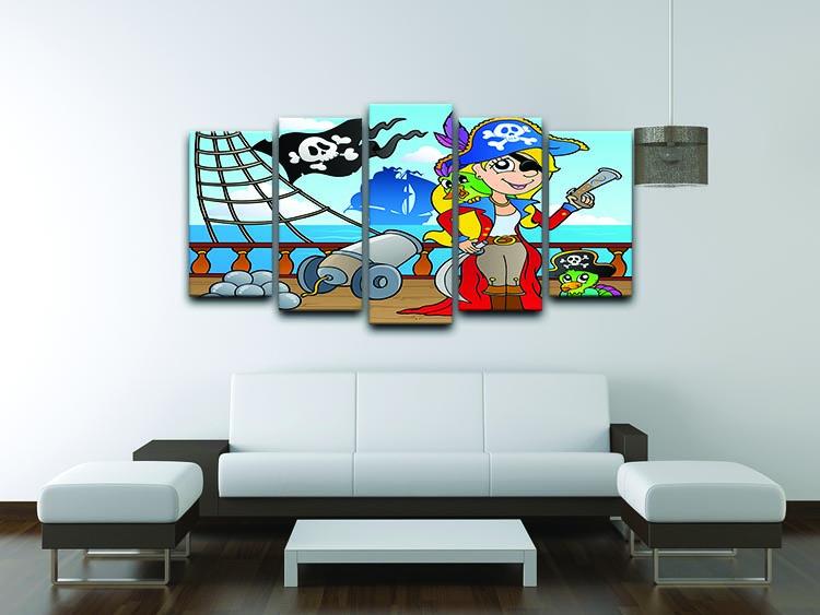 Pirate ship deck theme 9 5 Split Panel Canvas - Canvas Art Rocks - 3