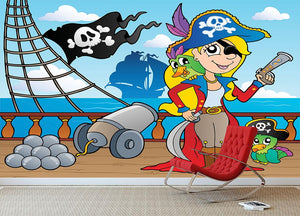 Pirate ship deck theme 9 Wall Mural Wallpaper - Canvas Art Rocks - 3
