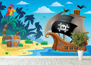 Pirate ship topic image 5 Wall Mural Wallpaper - Canvas Art Rocks - 4