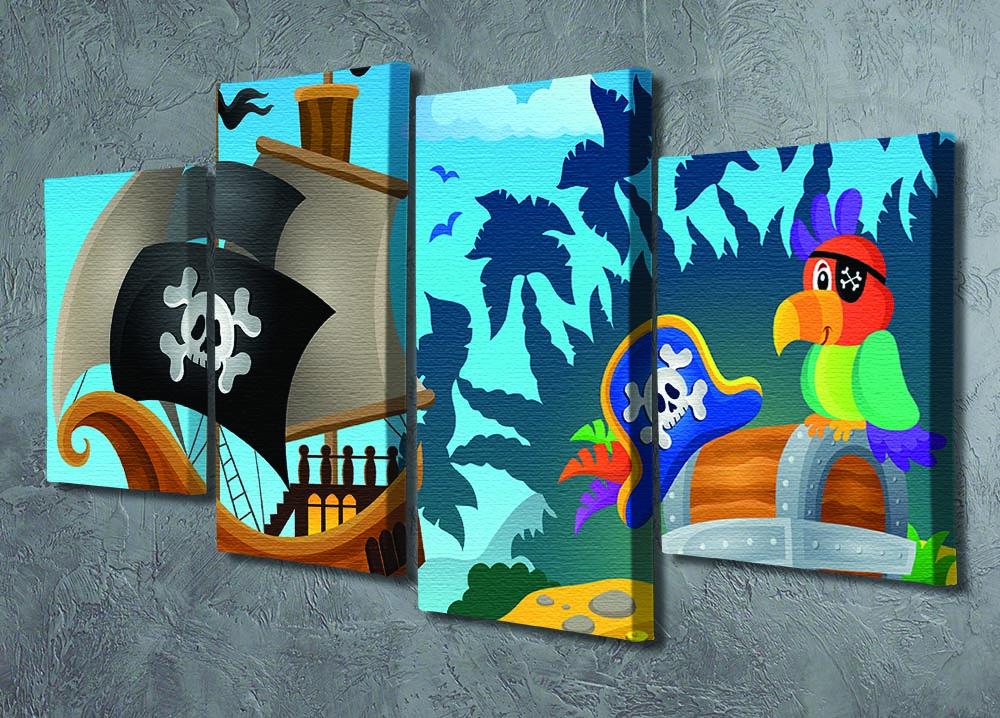 Pirate ship topic image 6 4 Split Panel Canvas - Canvas Art Rocks - 2