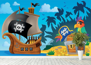 Pirate ship topic image 6 Wall Mural Wallpaper - Canvas Art Rocks - 4