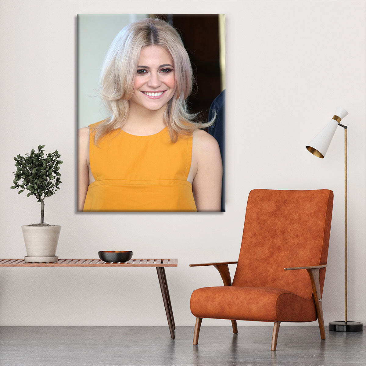 Pixie Lott in yellow Canvas Print or Poster - Canvas Art Rocks - 6