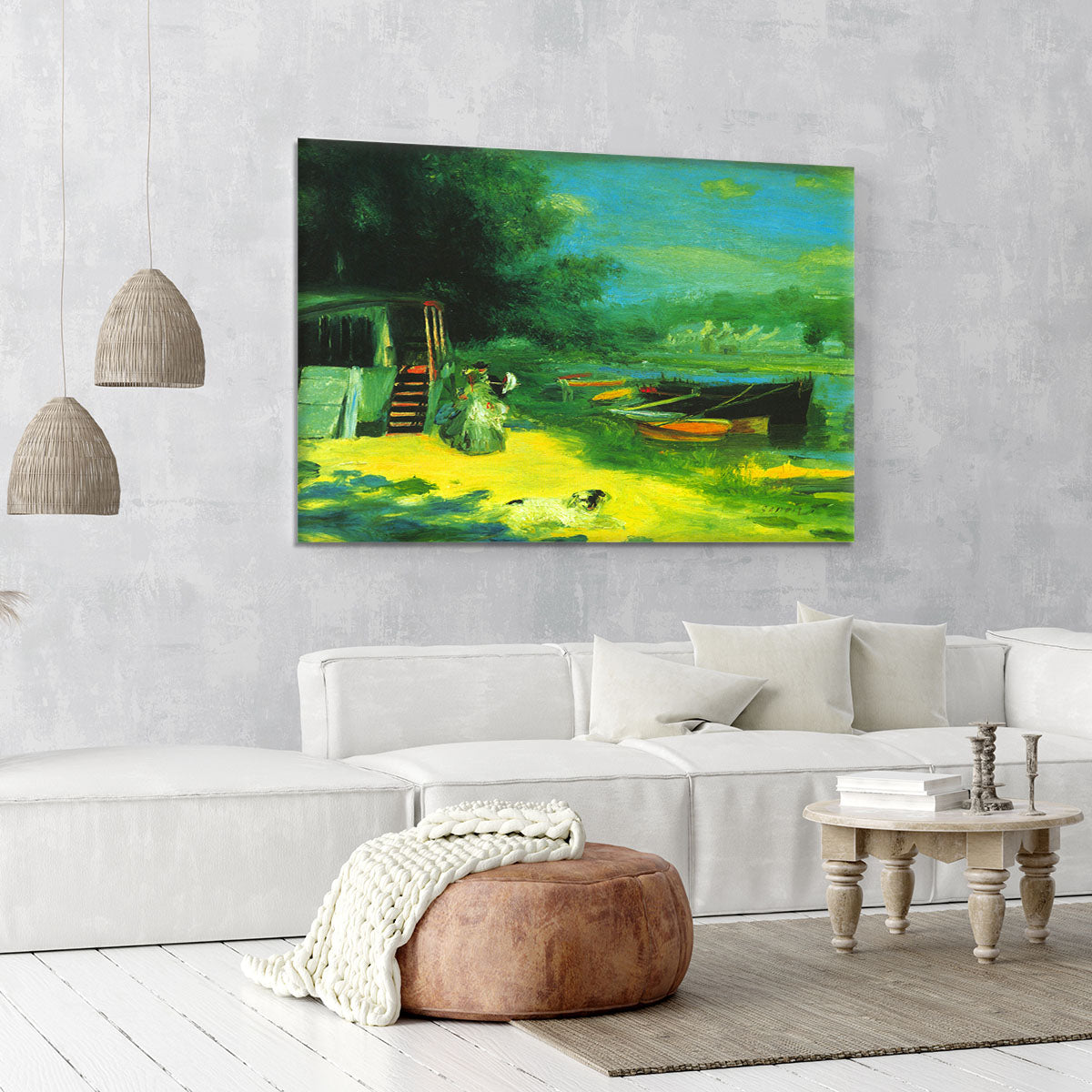 Place for Bading by Renoir Canvas Print or Poster - Canvas Art Rocks - 6