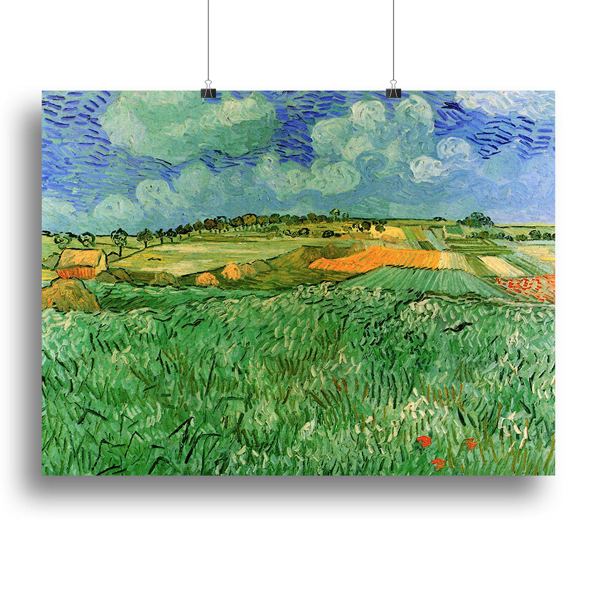 Plain Near Auvers by Van Gogh Canvas Print or Poster - Canvas Art Rocks - 2